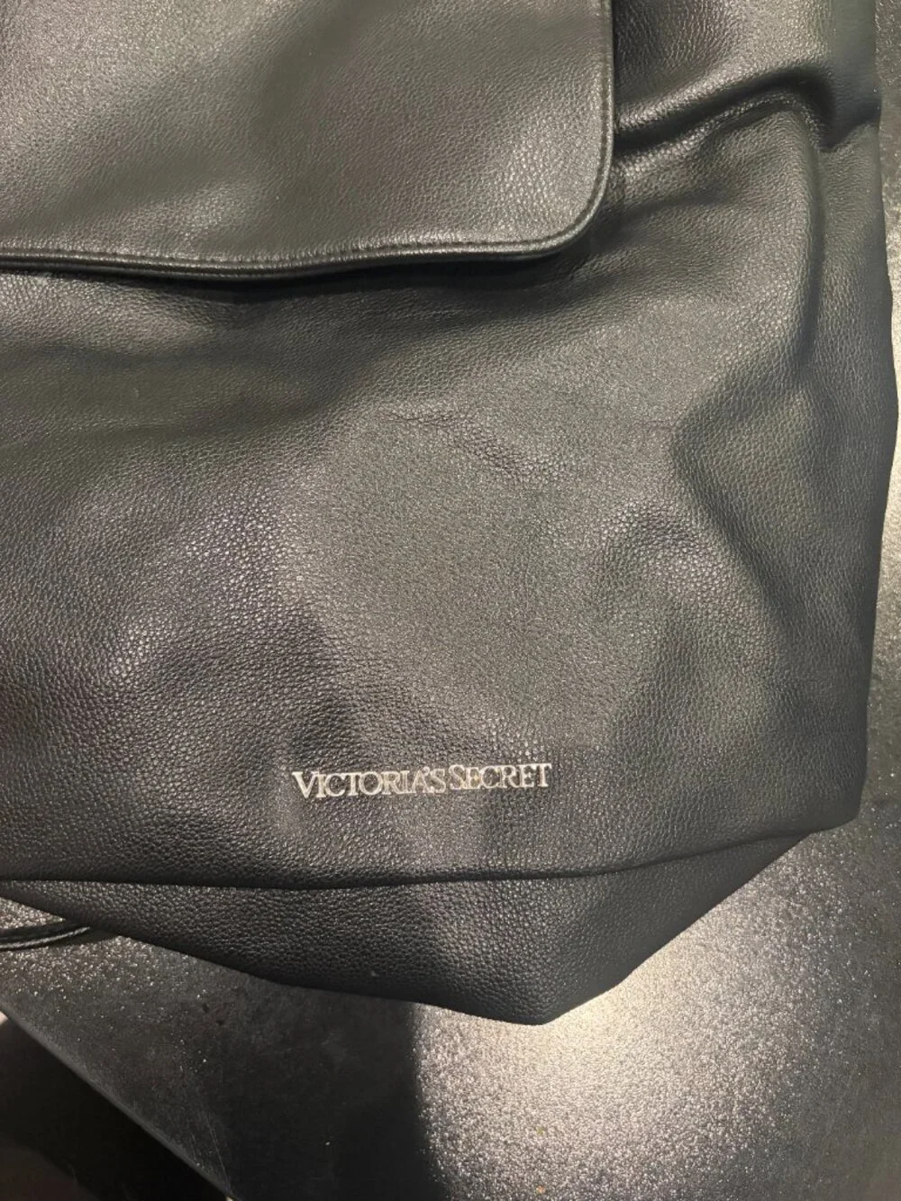 Victoria's Secret Backpack Solid Black No Pockets*
